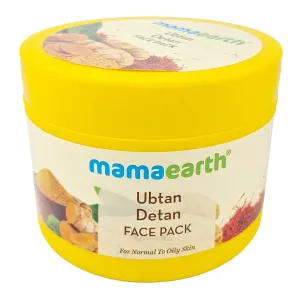 Mamaearth Ubtan DeTan Face Pack 200 g – Brightening & Tan-Removal Face Pack